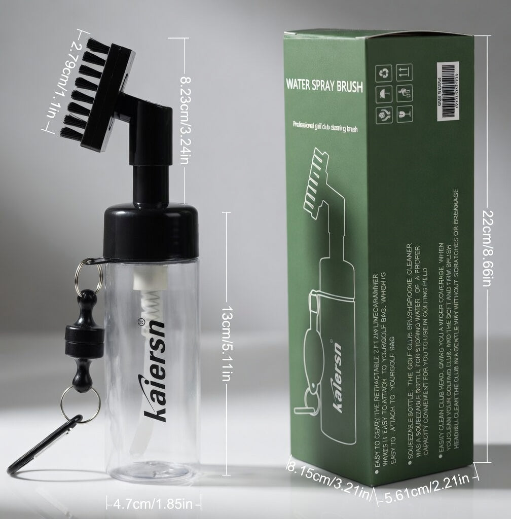 Kaiersn Golfkylfubursti með Segli - Svartur